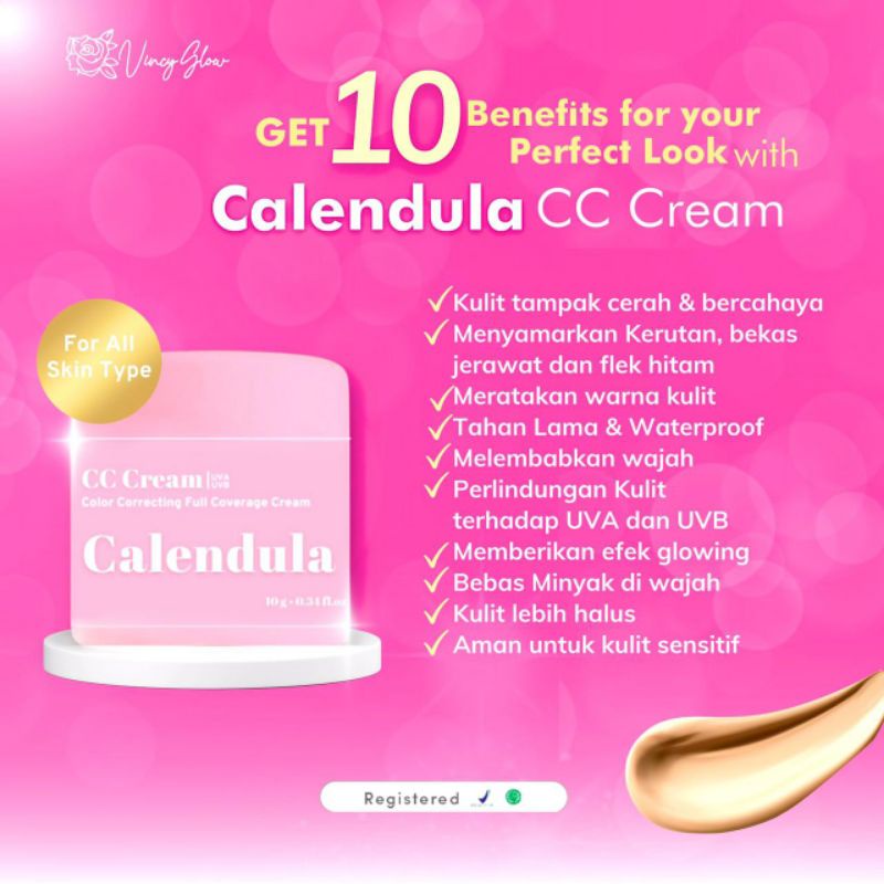 CALENDULA CC CREAM BY VINCYGLOW