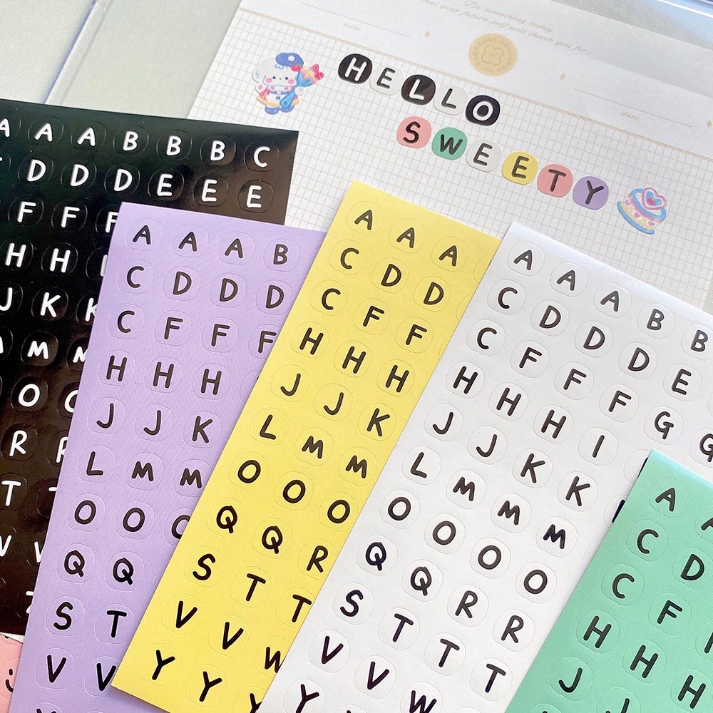 

Stiker Huruf Alphabet Angka Uppercase untuk Jurnal Deco Diary Scrapbook
