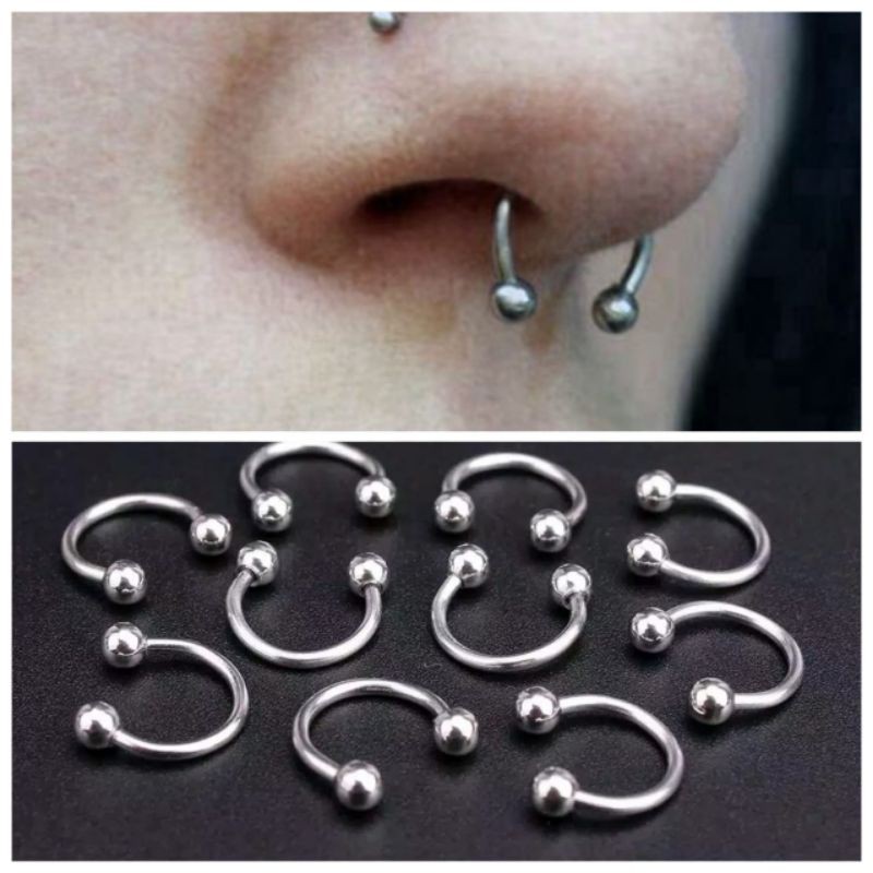 Anting septum / Anting hidung / Anting C