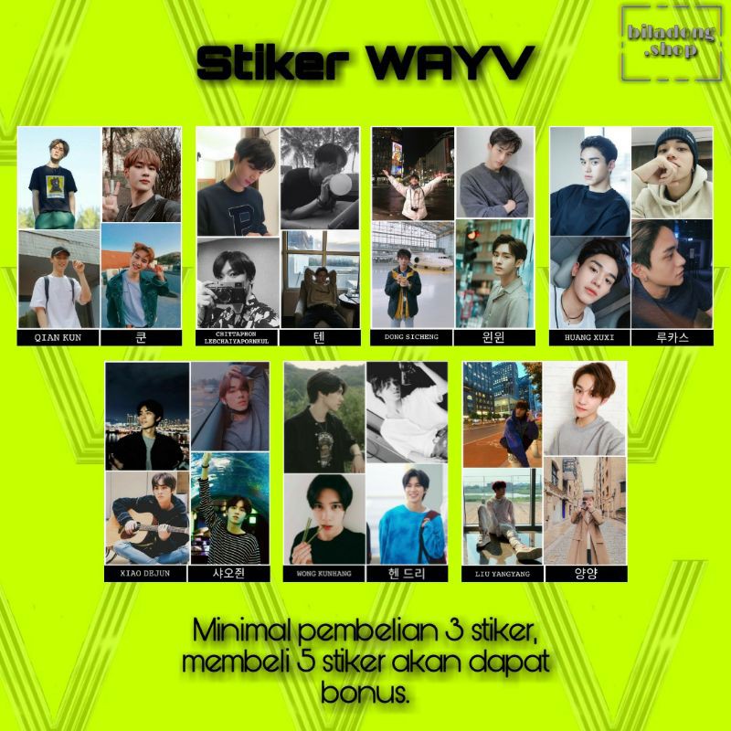 

STIKER KPOP - WAYV