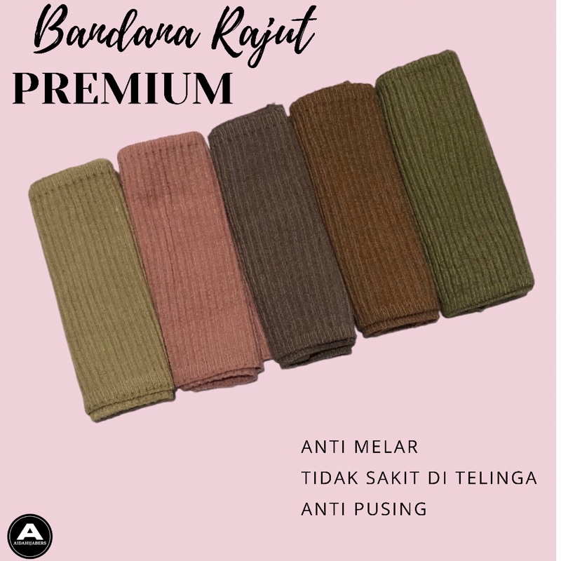 Bandana Inner Ciput Rajut Premium