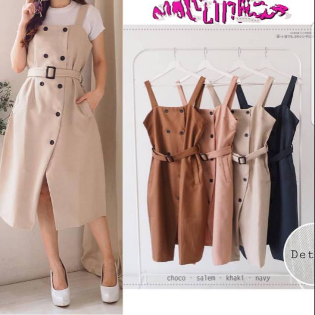 Rok outer Ready warna salem