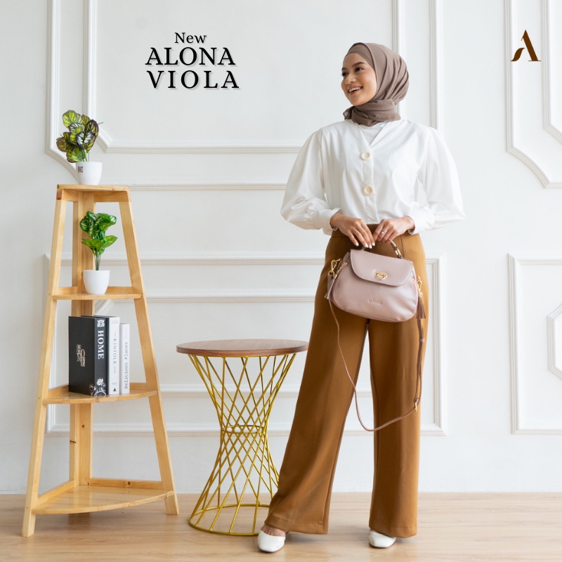 Tas Selempang Wanita Kulit Asli Leather Original Alona Viola Bag
