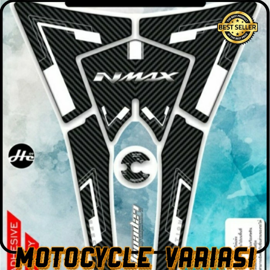 Stiker sticker tankpad deckpad carbon premium nmax 2015-2019 bahan resin original