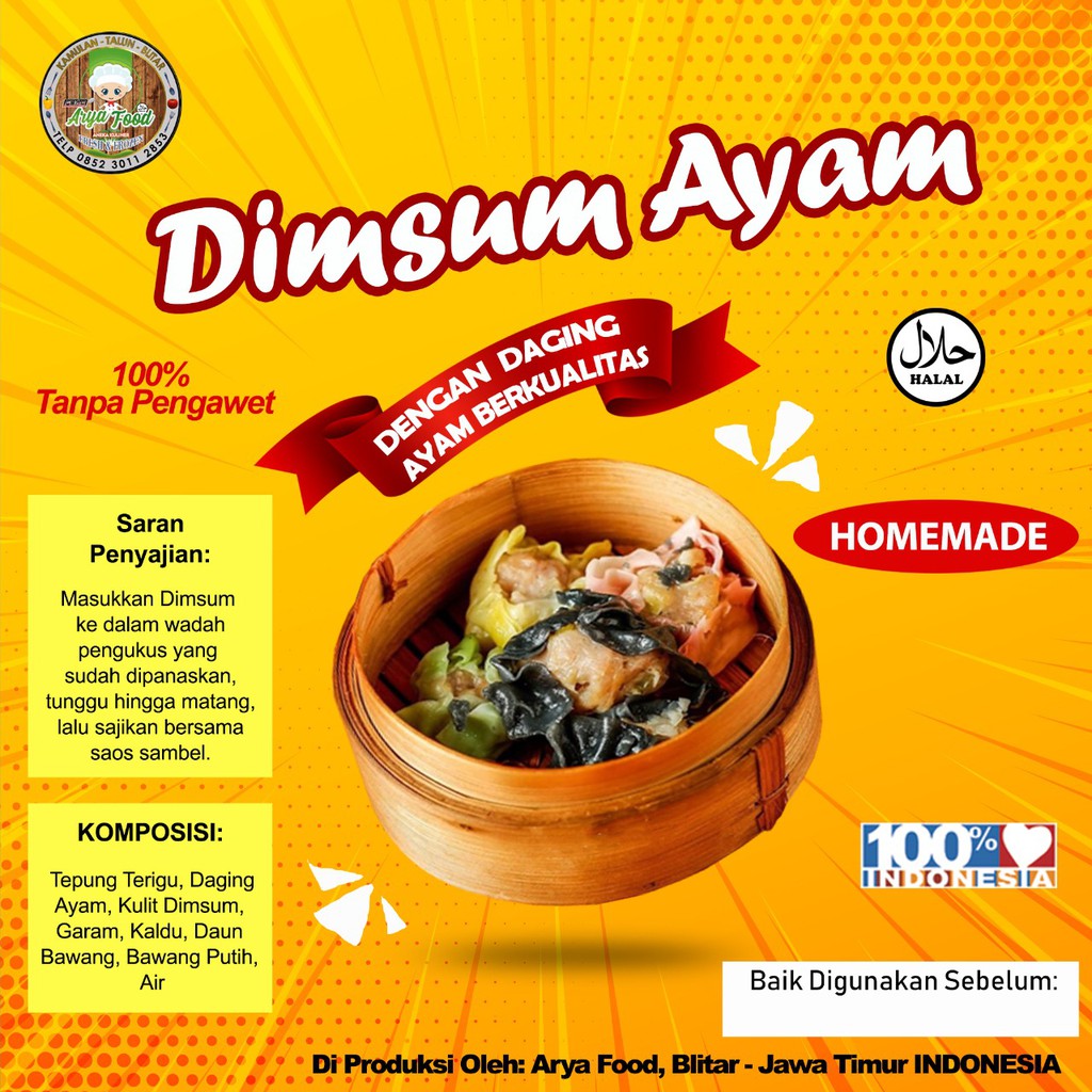 

Dimsum Ayam Frozen Homemade