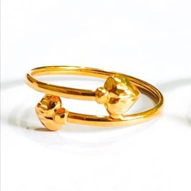 Lilit Hati Cincin Ring Gold Emas asli