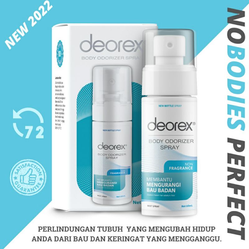 (BAYAR DI TEMPAT) NEW DEOREX OBAT SEMPROT PENGHILANG BAU BADAN KAKI KETIAK DEOREX ORIGINAL ASLI DEOD
