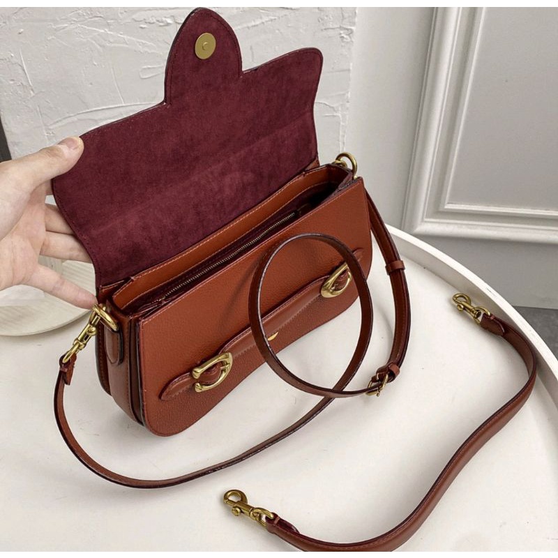 Coach Retro Shoulder Bag In Signature Tan Rust (C0757)