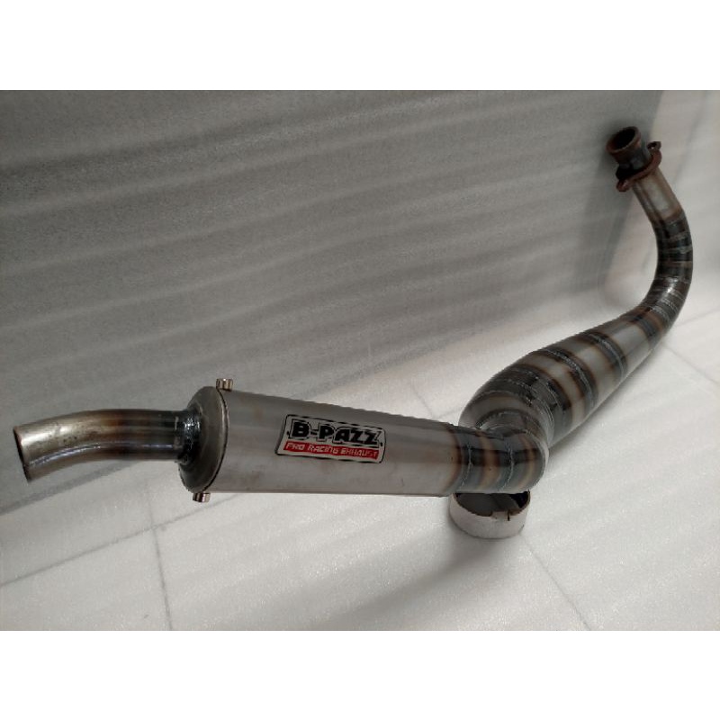 knalpot rx king knalpot kolong cobra plat karat merk B-pazz // suara garing dan bertenaga knalpot ab