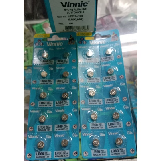 batery SR621/364 vinnic bterai lr621/sr621 baterai LR60 original Vinnic