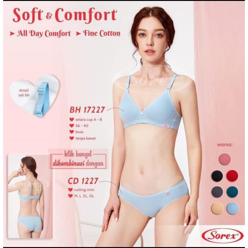 Bra bh set Sorex  bra 17227 + CD 1227 soft and comfort