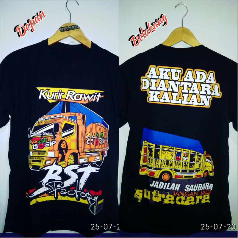 kaos distro truck kurir rawit