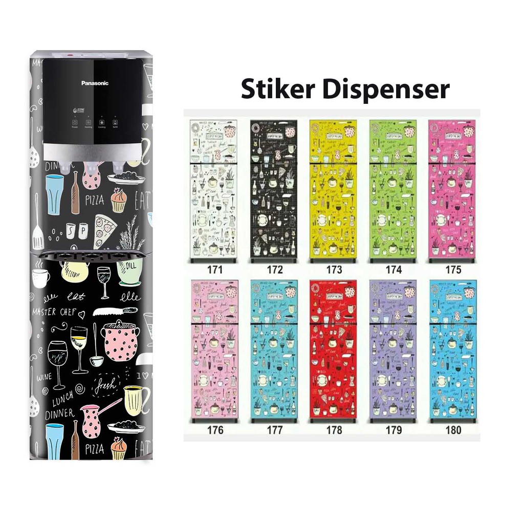 

stiker dispenser motif pizza