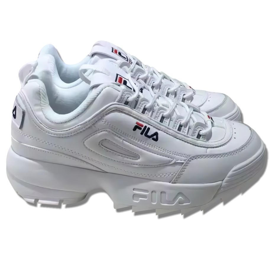 Sepatu Running Olahraga Fila Disruptor Putih Sneakers Sport Wanita Pria Bahan Berkualitas