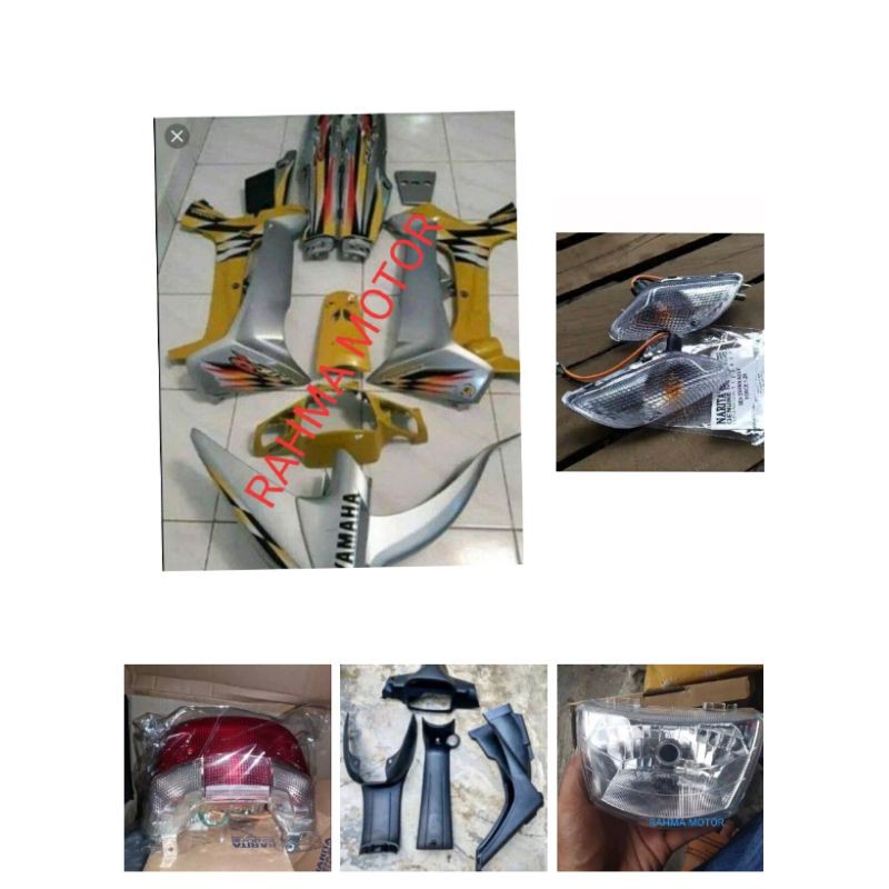 cover body fizr F1ZR milenium silver kuning komplit sesuai gambar