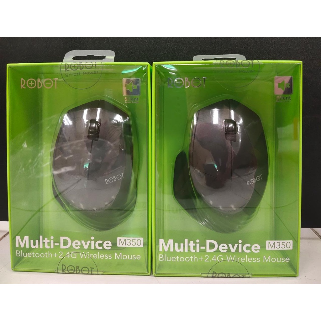 MOUSE ROBOT M350 MULTIDEVICE BLUETOOTH DAN WIRELLES 2.4GHZ