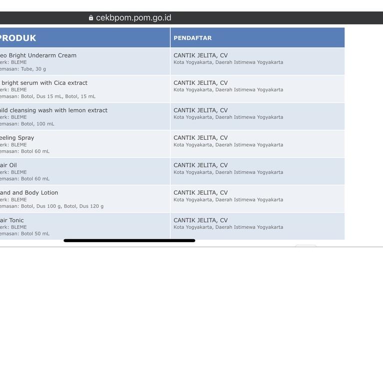 BLEME BODY LOTION |SERUM BLEME & BODY LOTION BLEME 100% ORIGINAL Mencerahkan & Sosuli Kulit Putih & 