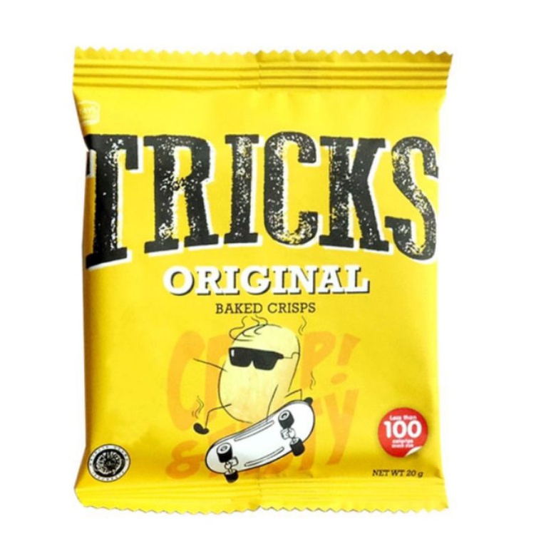 TRICKS Biskuit Kentang ORIGINAL 10 x 15g (Pack) Potato Baked Crisps Chips Trick Trik