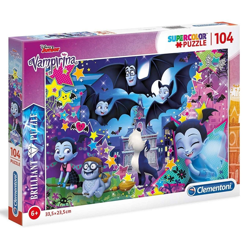 Clementoni Brilliant Puzzle Disney Junior Vampirina 104 Pieces Original Mainan Anak Jigsaw