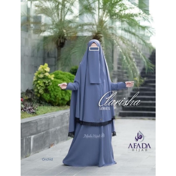 Gamis set polos clarisha by afada hijab