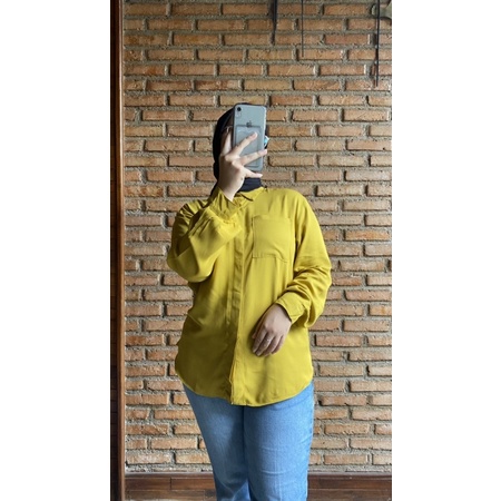 Kemeja / Blouse Rayon polos wanita / kemeja kuliah / Kemeja kerja