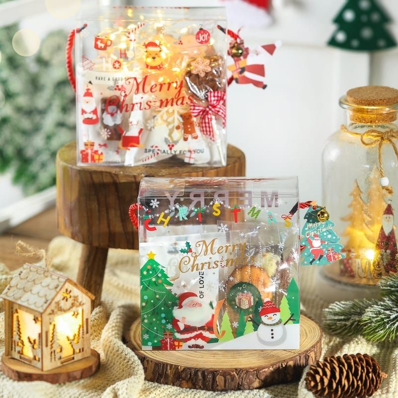 BOX MIKA TENTENG NATAL MERRY CHRISTMAS GIFT BOX HADIAH 14x14cm  NBM13