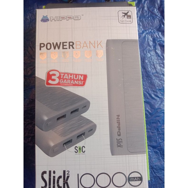 POWER BANK HIPPO 10000/MAH/BAGUS ORIGINAL