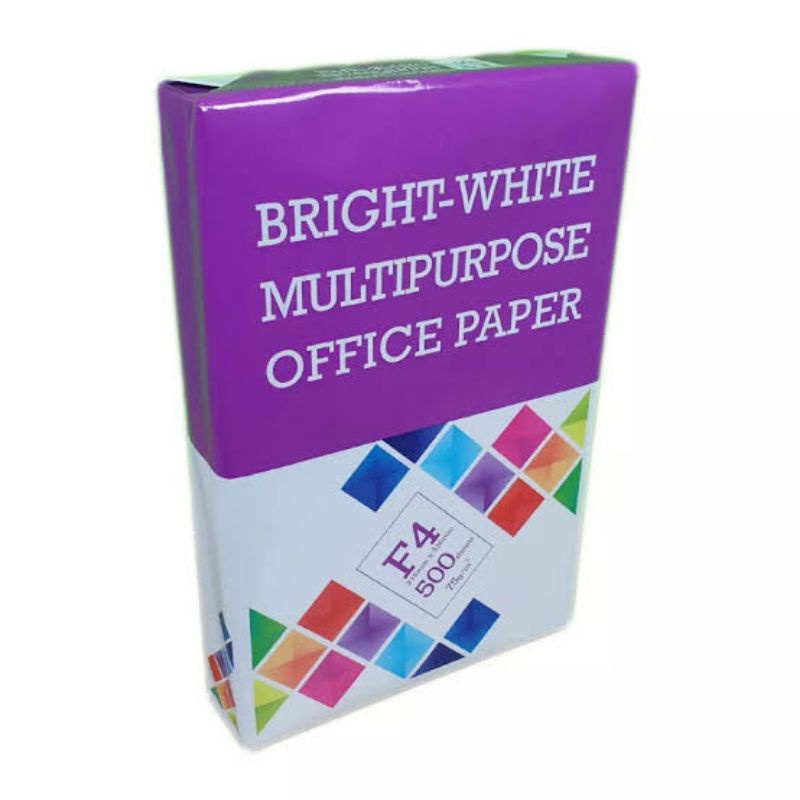 

KERTAS F4 HVS 75 GR BMO BRIGHTWHITE MULTIPURPOSE OFFICE PAPER / KERTAS HVS / KERTAS F4 / KERTAS PRINT / KERTAS FOTOCOPY