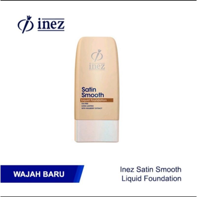 INEZ Satin Smooth Liquid Foundation Kemasan Baru 35ml