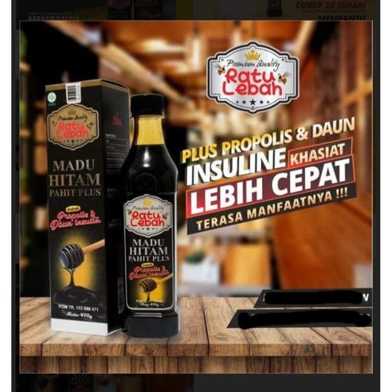 

RATU LEBAH ORIGINAL MADU HITAM PAHIT PLUS 470GR