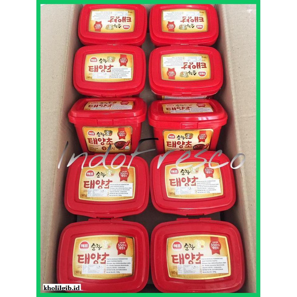 

Aneka-Sambal- Sajo Gochujang / Sambal Pasta Korea/ Hot Pepper Paste- 500Gr -Pedeeeeeezzzzzzz.