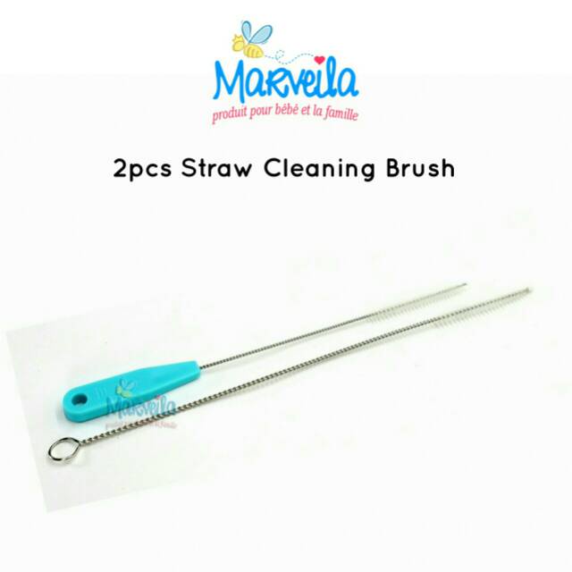 Marveila Straw Cleaning Brush 2 pcs - Sikat Pembersih Sedotan Pipet