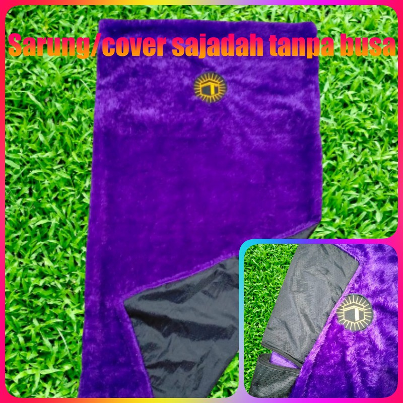 sarung/cover Sajadah Bulu Rasfur anti slip  115x65cm /cover Sajadah Bulu