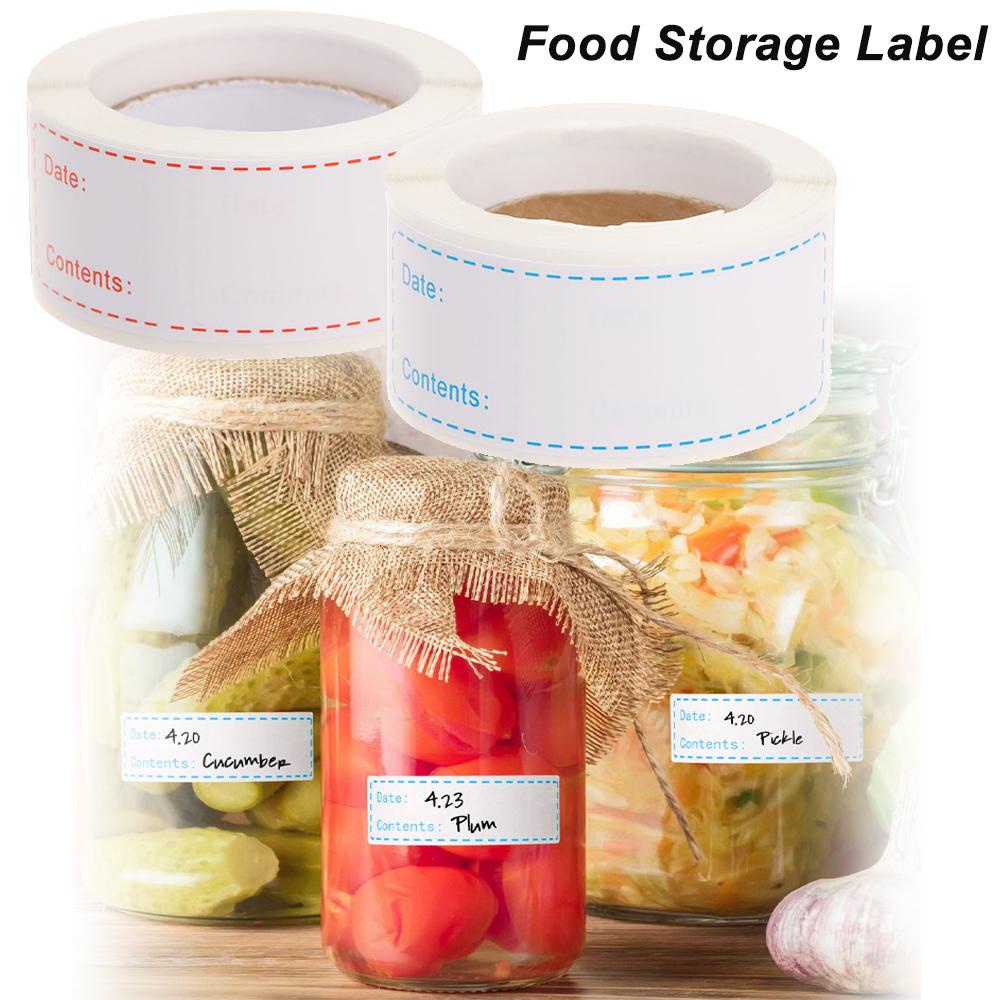Suyo Label Penyimpanan Makanan Waterproof Container Kulkas Toples Stiker