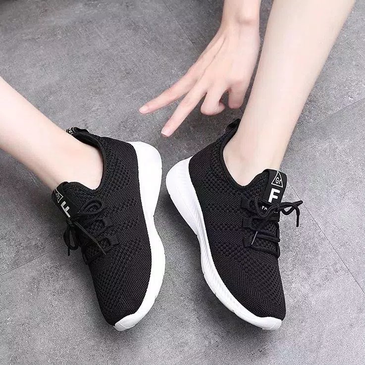 JURAGAN ONLEN - SEPATU WANITA SNEAKERS GR F KOREAN STYLE AIR BOUNCE DV70 BISA BAYAR DITEMPAT-1