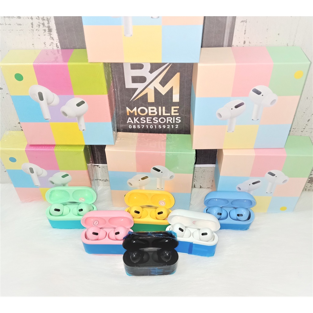 Headset Bluetooth INPODS i12 PRO MACARON Bluetooth Earphone Wireless Headphones i12 TWS INPODS I13PR