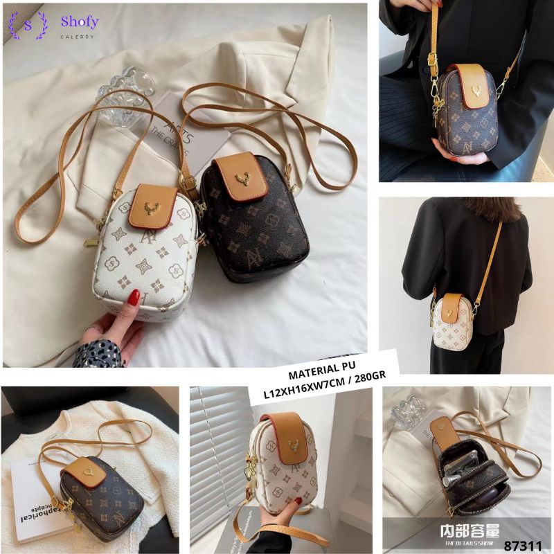TAS SLINGBAG HANDPHONE TAS HP WANITA IMPORT CANTIK 87311