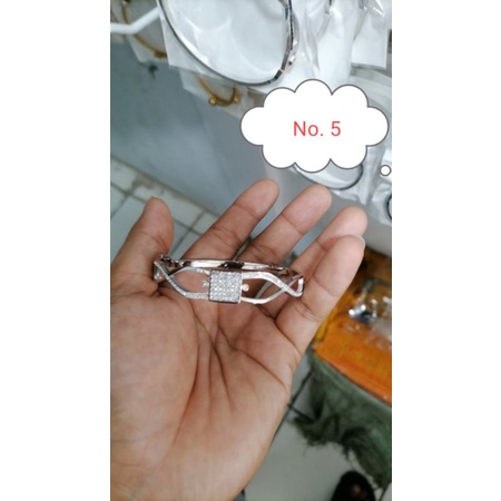 Ready Gelang Batangan Besi Putih Asli Ternate Beragam Varian dan Model