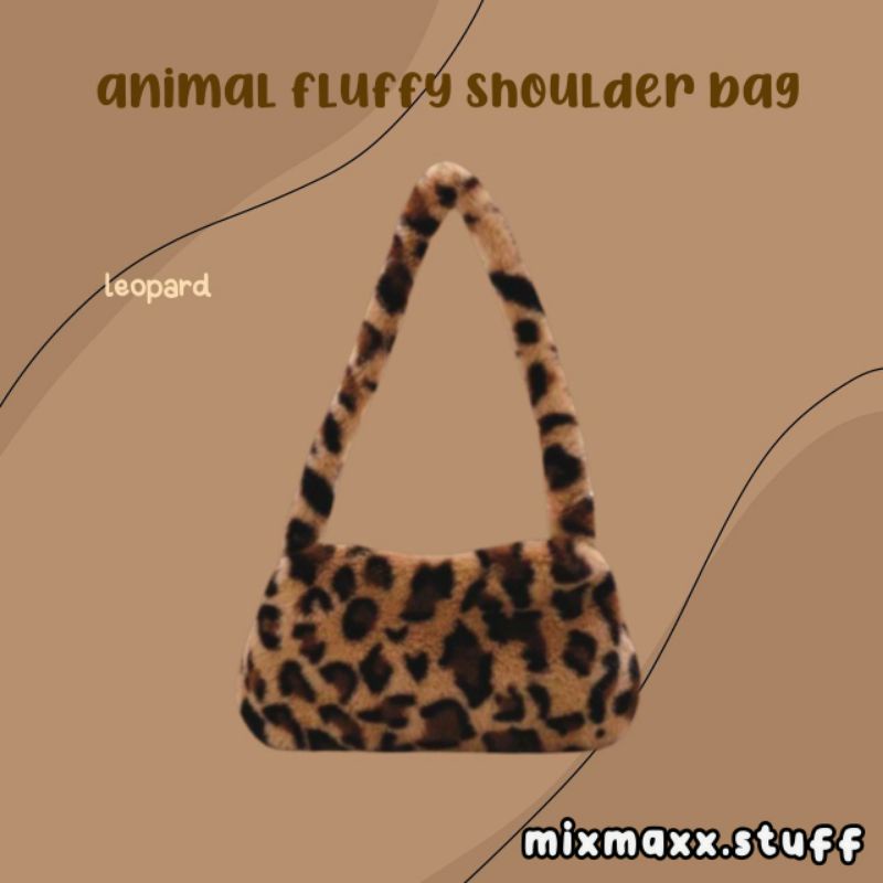 fluffy satchel bag