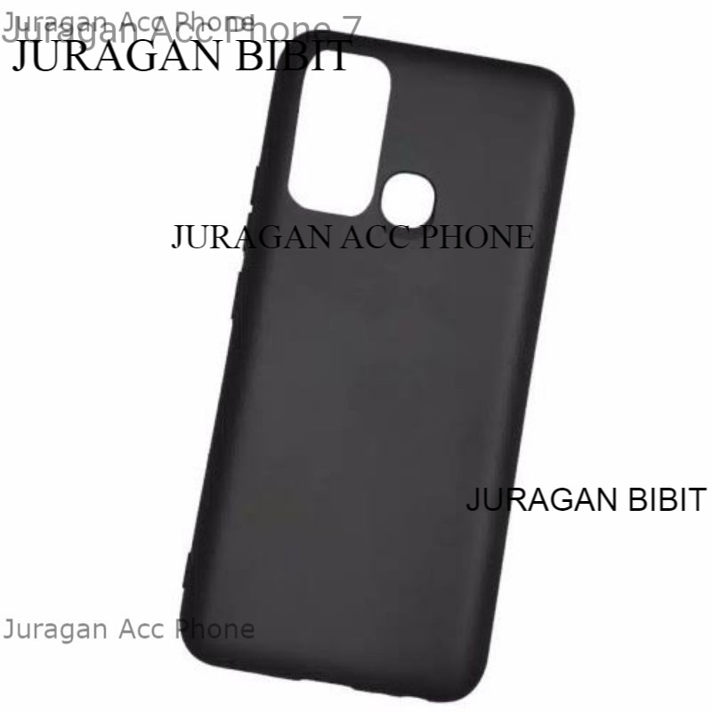Soft Case Blackmatte Realme 7i Casing Silikon  Black Matte Hitam Polos Realme 7i Original