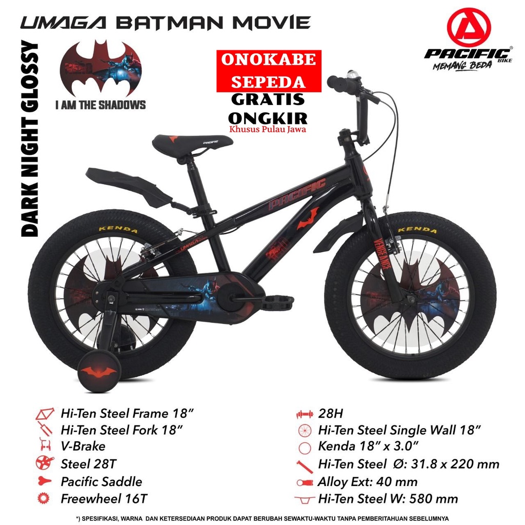 BMX 18 PACIFIC UMAGA BATMAN MOVIE BAN 3.0