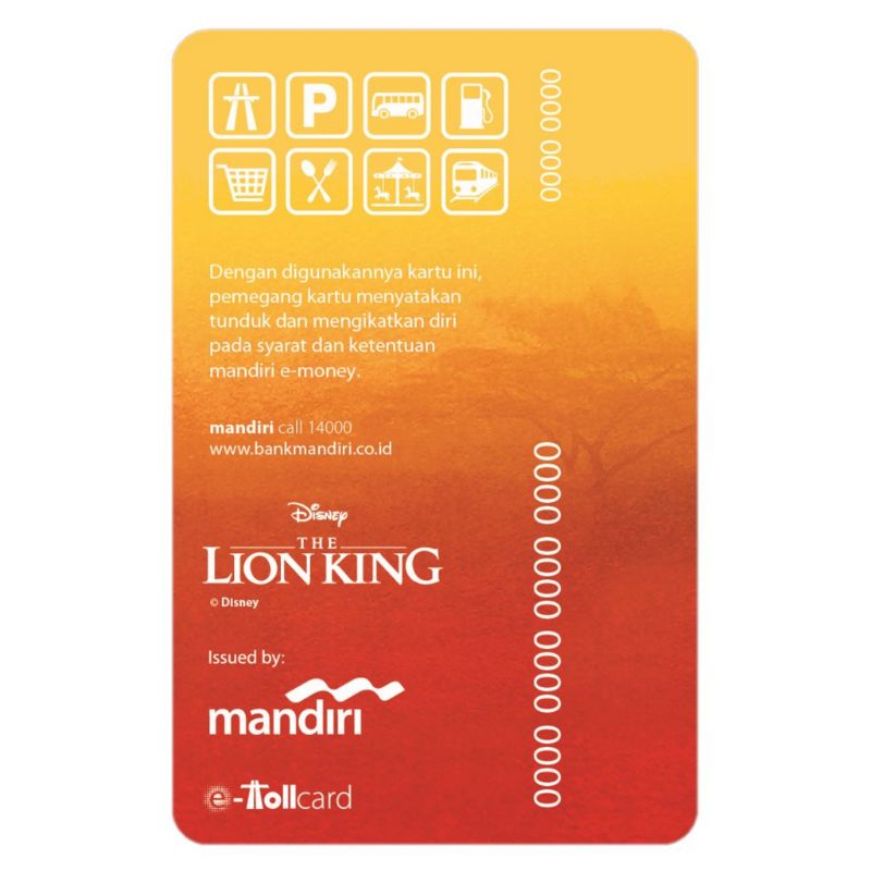 Mandiri eMoney eTOLL The Lion King - Little Simba