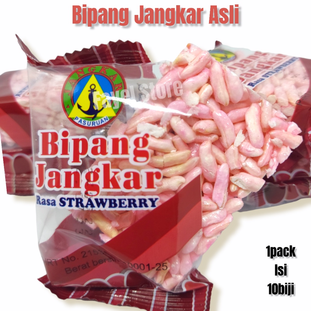 

Bipang Jangkar Rasa Strawberry Pasuruhan isi 10 biji