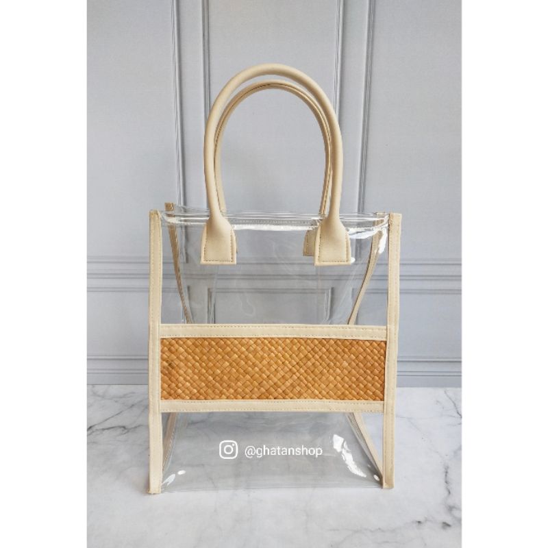 TAS MIKA LIST TENGAH ANYAMAN PANDAN