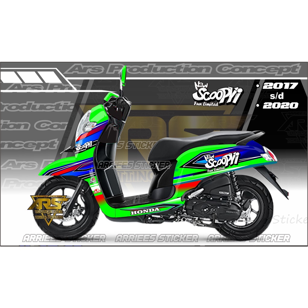 DECAL SCOOPY STYLISH 2020 FULL BODY. SCOOPY 2017 . 2018 . 2019 . 2020 DECAL FULL BODY SCOOPY