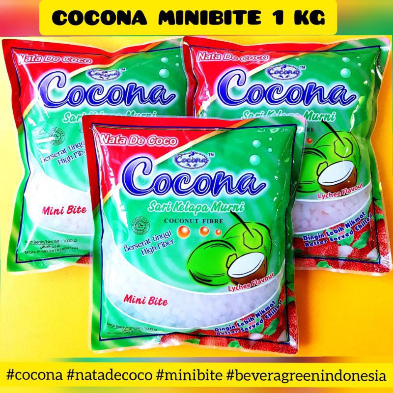 

Sari Kelapa Murni Cocona Minibite Nata De Coco 1000 Gram