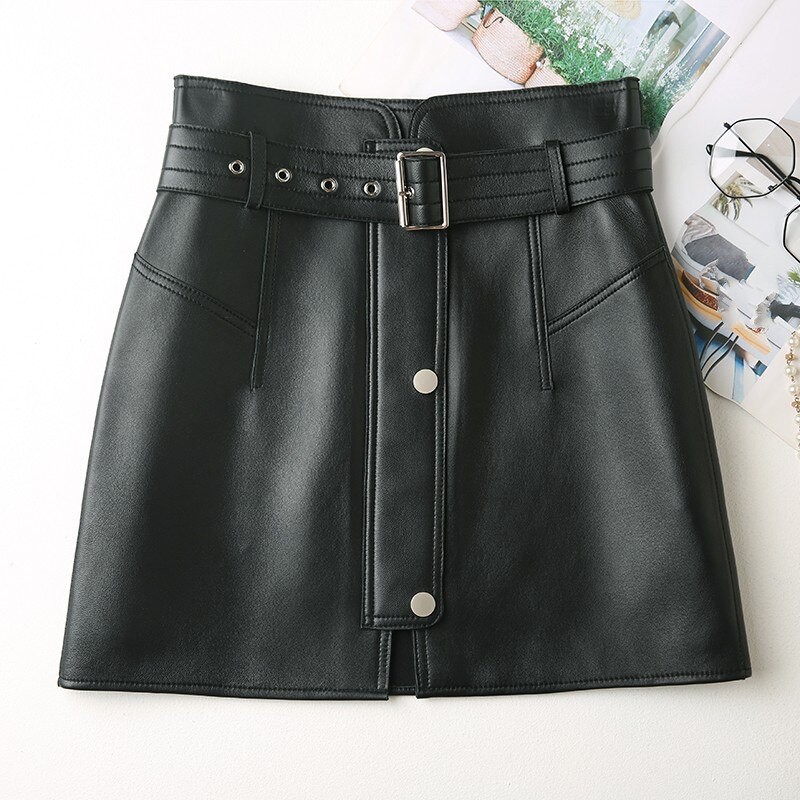 Rok Mini Rok Pensil Korea Terbaru Bahan Rok Semi Kulit 2021