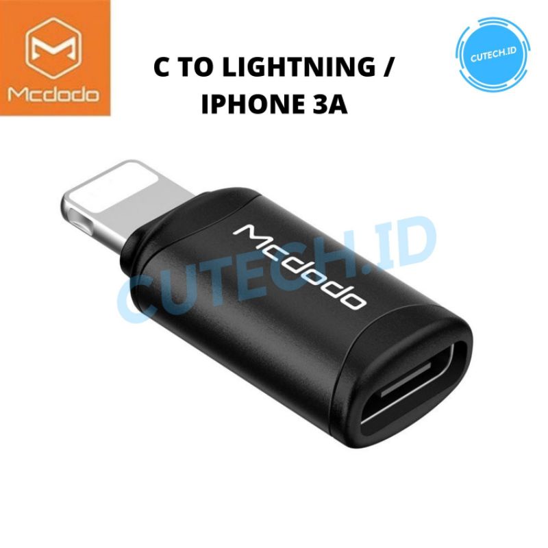 MCDODO CONVERTER CHARGER OTG IPHONE TYPE C TO LIGHTNING FAST CHARGE 3A OT-7680