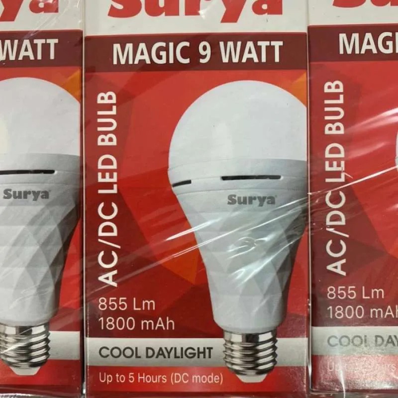 Lampu Emergency Led Surya Magic 9W/12W/18W lampu darurat rechargeable
