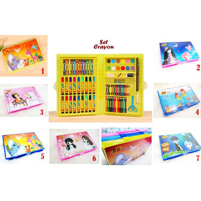 

Promo Set Crayon 86 Pcs (Set Alat Menggambar, Isinya Banyak) Ready